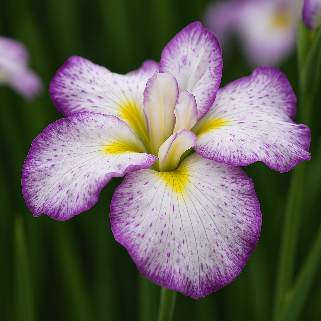 Iris ensata 'Dinner Plate Tiramisu'