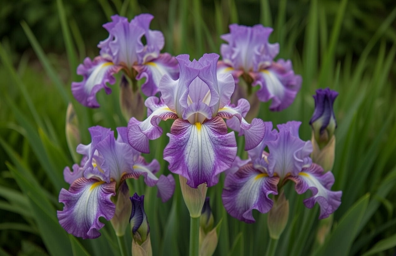 Iris ensata 'Dinner Plate Tiramisu'